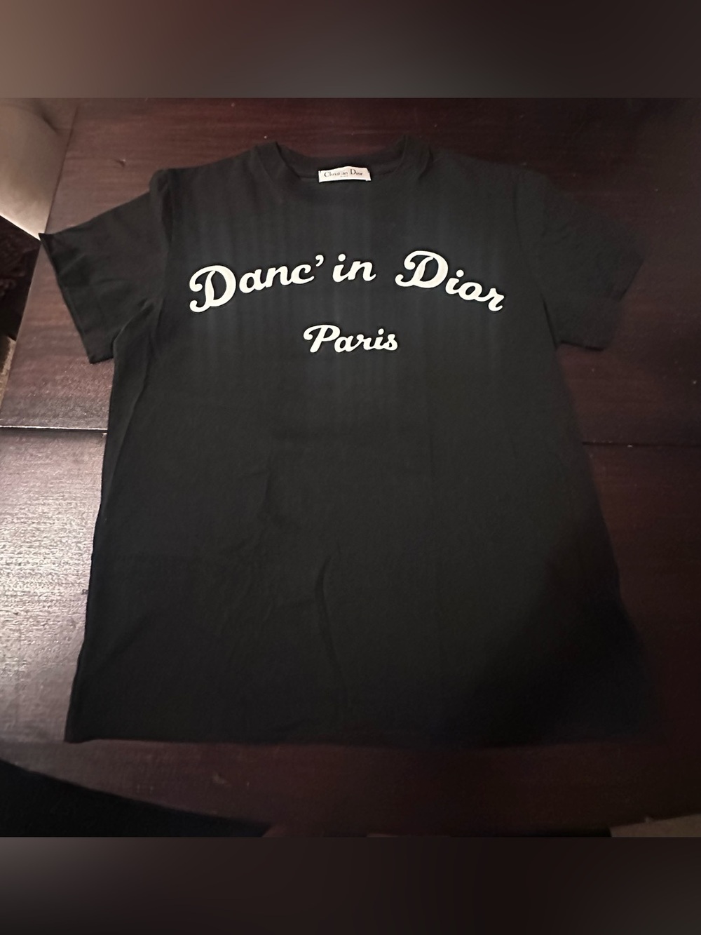 Dior Black 'Danc' in Dior Paris' Short Sleeve Graphic Tee